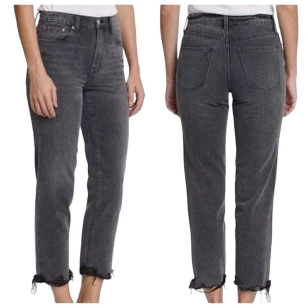 Pistola Presley High Rise Relaxed Roller Nightfall Black Jeans Cropped